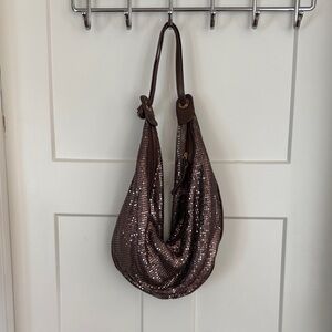 Sparkly Sequin Brown Purse